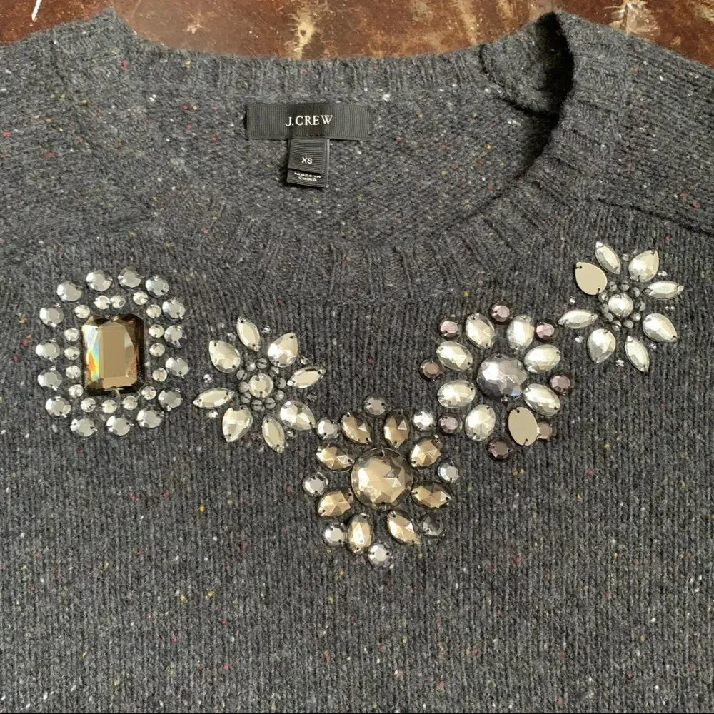 Xs j.crew jewel sweater